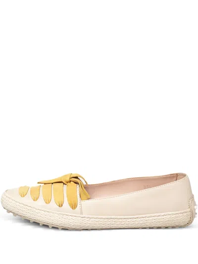 Pre-owned Tod's  Slip-on Lace-up Embellishment Loafers