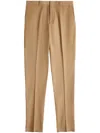 Tod's Pressed-crease Tapered Trousers In Neutrals