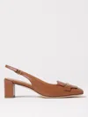 Tod's 50 Leather Slingback Pumps In Brown