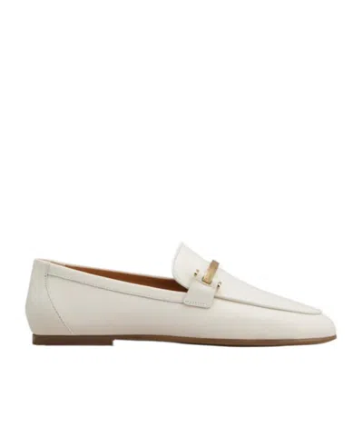 Tod's Push On Loafers In White