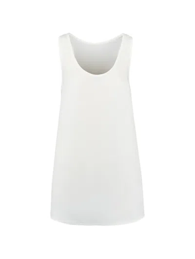 Tod's Mini Abito In Popeline In White