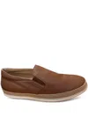 Tod's Raffia-trimmed Leather Loafers In Brown