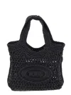 Tod's Rafia Bag In Black
