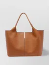 Tod's Rectangular Double Handles Contrast Stitching Shoulder Bag