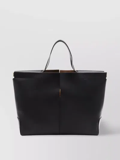 Tod's Rectangular Smooth Top Handle Tote Bag