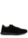 Tod's Red Dot Sneakers In Pashmy Suede In Black