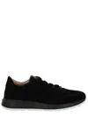 Tod's Red Dot Sneakers In Pashmy Suede In Black