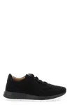 Tod's Red Dot Sneakers In Pashmy Suede Shoes In Black