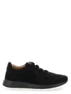 Tod's Suede Sneakers Low Profile Rubber Sole In Black