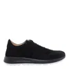 Tod's Suede Sneakers Low Profile Rubber Sole In Black