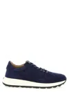 Tod's Red Dot Sneakers Blue In Blue