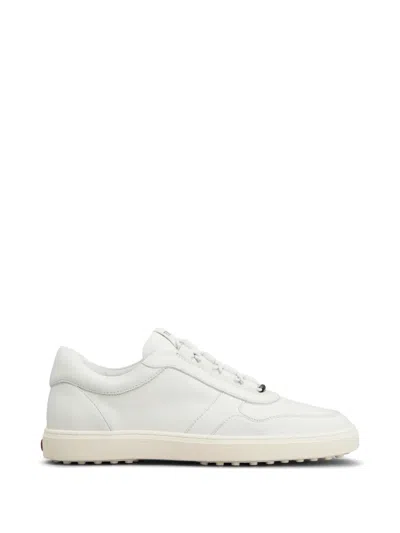 Tod's Red Dot Sneakers In Nappa Leather In White