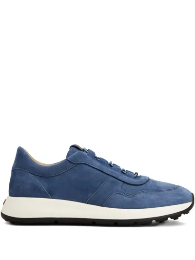 Tod's Red Dot Suede Lace-up Sneakers In Animal Print