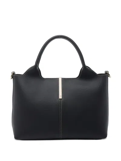 Tod's Removable-strap Leather Tote Bag In Black