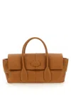 Tod's Reverse Ew Flap Small  Bag In Buff