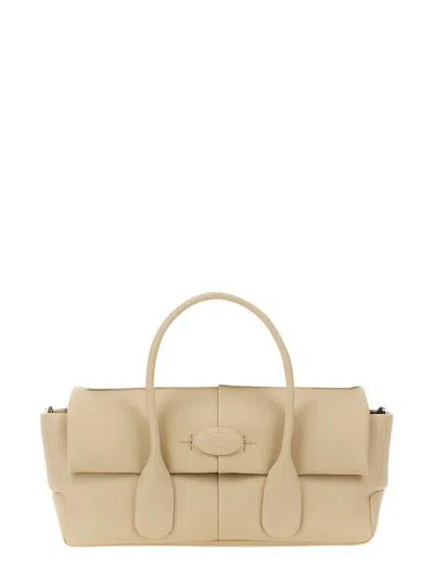 Tod's Ew Di Bag Reverse Handbag In White