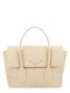 Tod's Sand Leather Small Bag Reverse Handbag In White