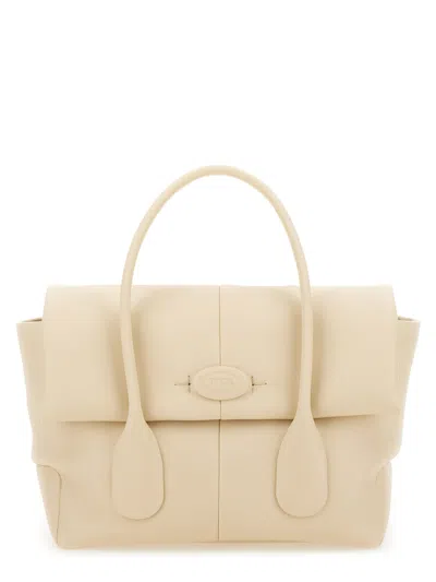 Tod's Reverse Small "di Bag" Bag In White