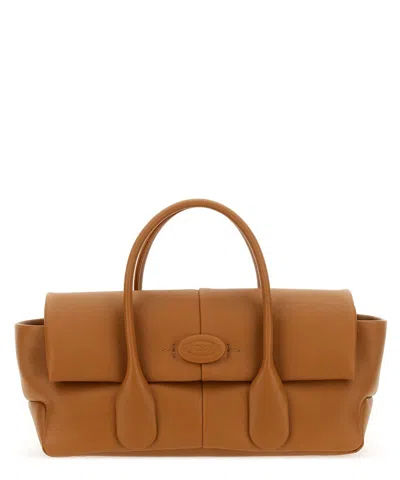 Tod's Reverse Small Handbag In Brown