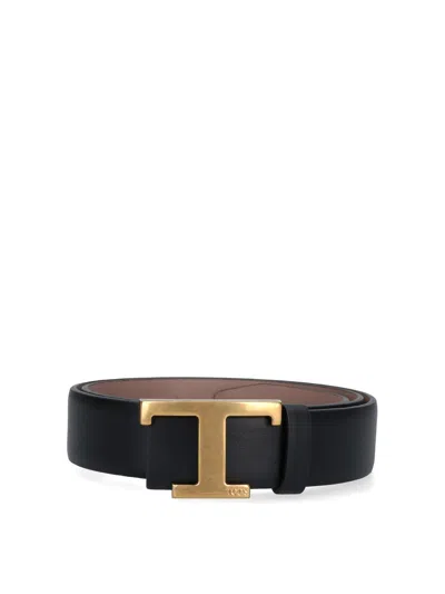Tod's Reversible Belt In Black