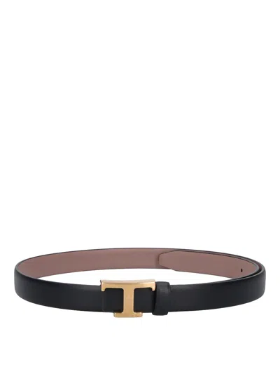 Tod's Reversible Belt In Black