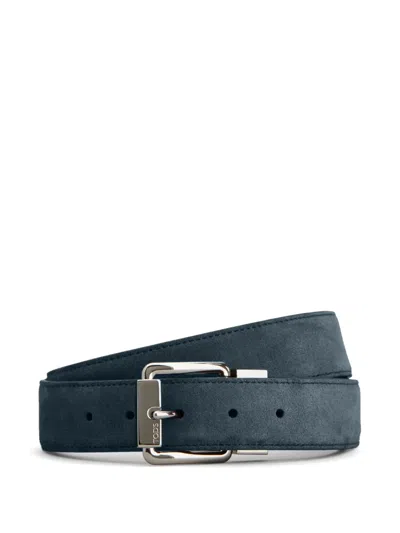 Tod's Reversible Leather Belt In Black