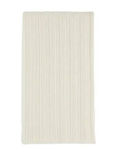 Tod's Scarf In Wool And Cashmere In White