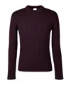 Tod's Ribbed Crew-neck Sweater In Brown