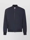 Tod's Ribbed High Collar Jacket With Side Pockets