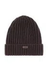 Tod's Ribbed-knit Beanie In Brown