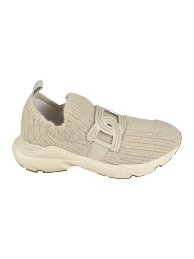 TOD'S RIBBED KNIT SNEAKERS