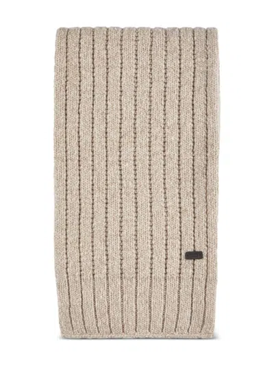 Tod's Cashmere Blend Scarf In Metallic