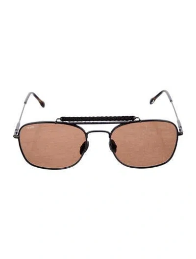 Pre-owned Tod's Rikson Square Sunglasses In Brown