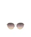 Tod's Round Frame Sunglasses In Nude