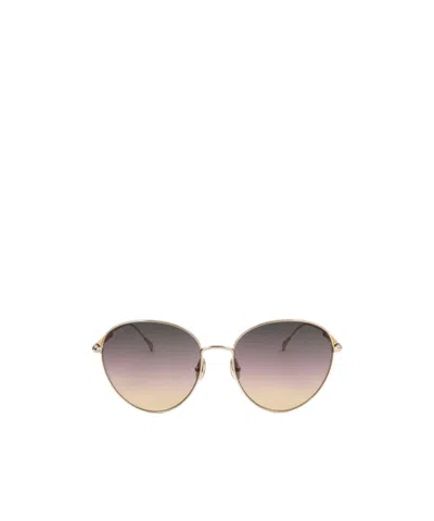Tod's Round Frame Sunglasses In Nude