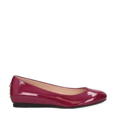 Tod's Round Head Ballet Shoes In Pink