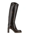 Tod's Biker Boot With Square Heel In Black