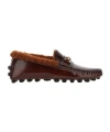 Tod's Round-head Flat Shoes In Brown