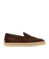 Tod's Round-head Flat Shoes In Brown