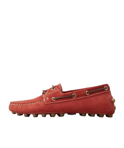 Tod's Round-head Flat Shoes In Red