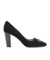 Tod's Round Head High Heels In Black