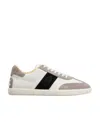 Tod's Color-blocked Leather Sneakers With Signature Gommino Sole In Gray