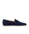 Tod's Round Head Loafer Shoes In Black