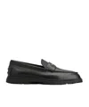 Tod's Round Head Loafer Shoes In Black