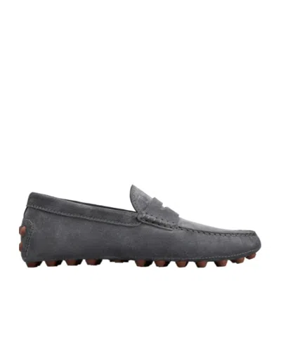 Tod's Round Head Loafer Shoes In Black