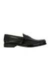Tod's Black Leather Loafers For Men In Black