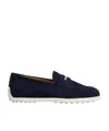 Tod's Round Head Loafer Shoes In Black