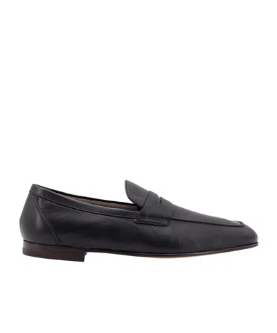 Tod's Men Leather T Timeless Loafers In Black
