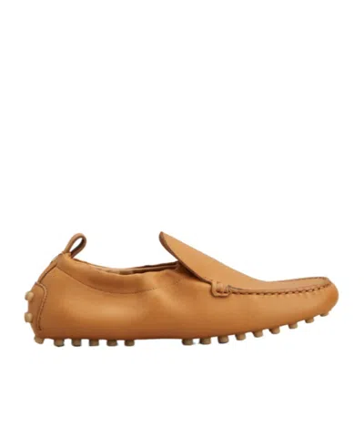 Tod's Round-head Minoccasin-bean Shoes In Brown