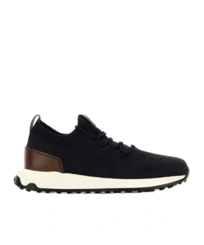 Tod's Round-head Sneakers In Black